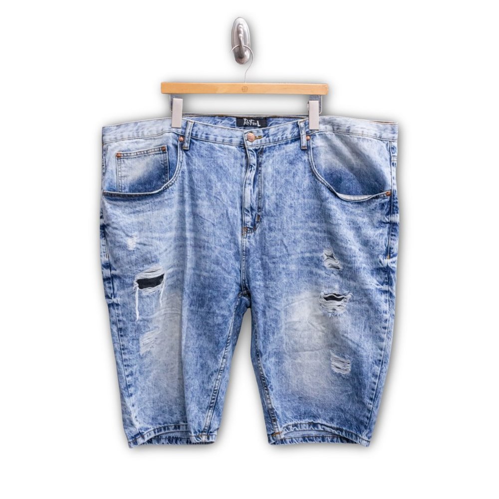 ReFuel Destructed Jean Shorts, Size 50